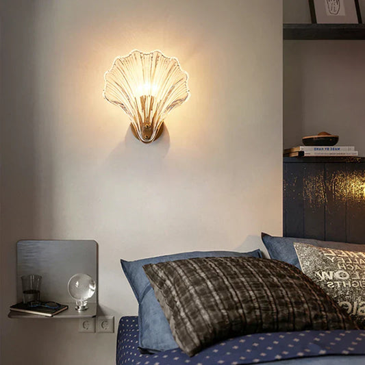 Shell Glass Wall Light